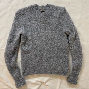 Point Sur XS mohair grey sweater alpaca